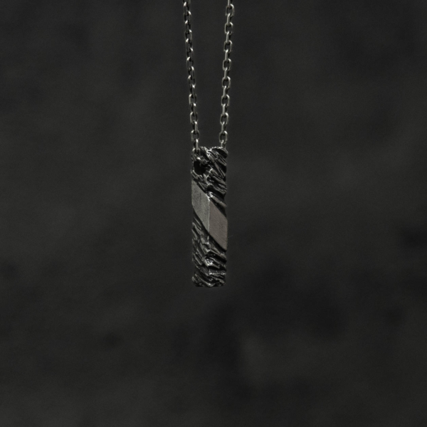 Raw Essence Necklace Silver