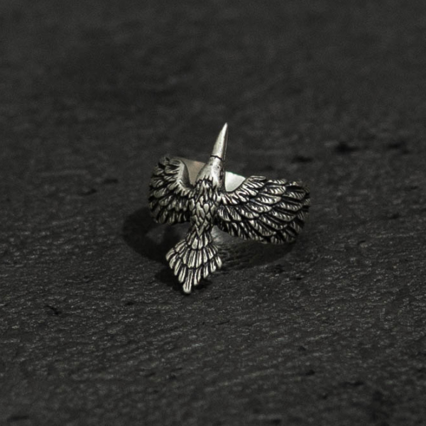 Raven Ring Silver